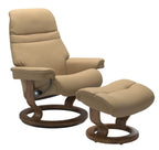 Stressless Sunrise Classic Chair and Ottoman