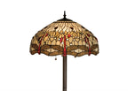 63"H Tiffany Hanginghead Dragonfly Floor Lamp