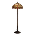63"H Tiffany Hanginghead Dragonfly Floor Lamp