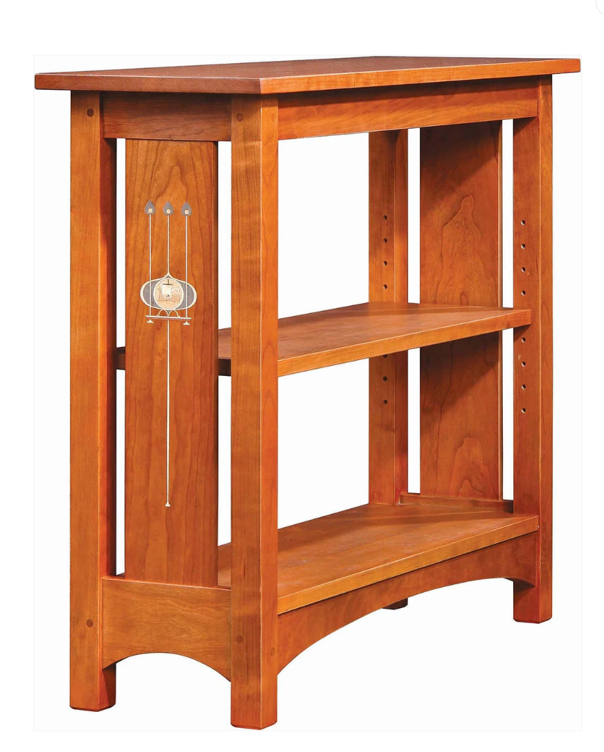 Small stickley bookcase in cherry wood. 