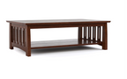 Stickley Highlands Cocktail table with a shelf. In cherry wood or oak. 