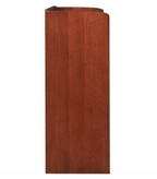 Side view of Stickley low bookcase. 