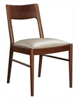Leather Side Chair Walnut Grove