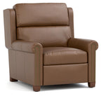 Woodlands Small Roll Arm Wall Promo Recliner with Articulating Headrest and Nails