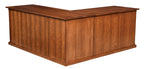 Salem Single Pedestal Jr. Executive L Desk with Hutch