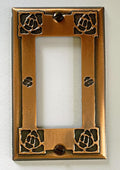Bungalow Rose GFI Single Copper Outlet Cover