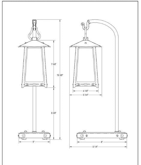 Baldwin Tree Hook Arm Table Lamp