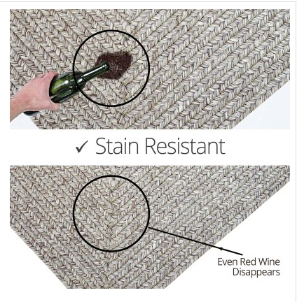 Slate Outdoor Braided Rug