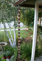 Slotted Square Copper Rain Chain