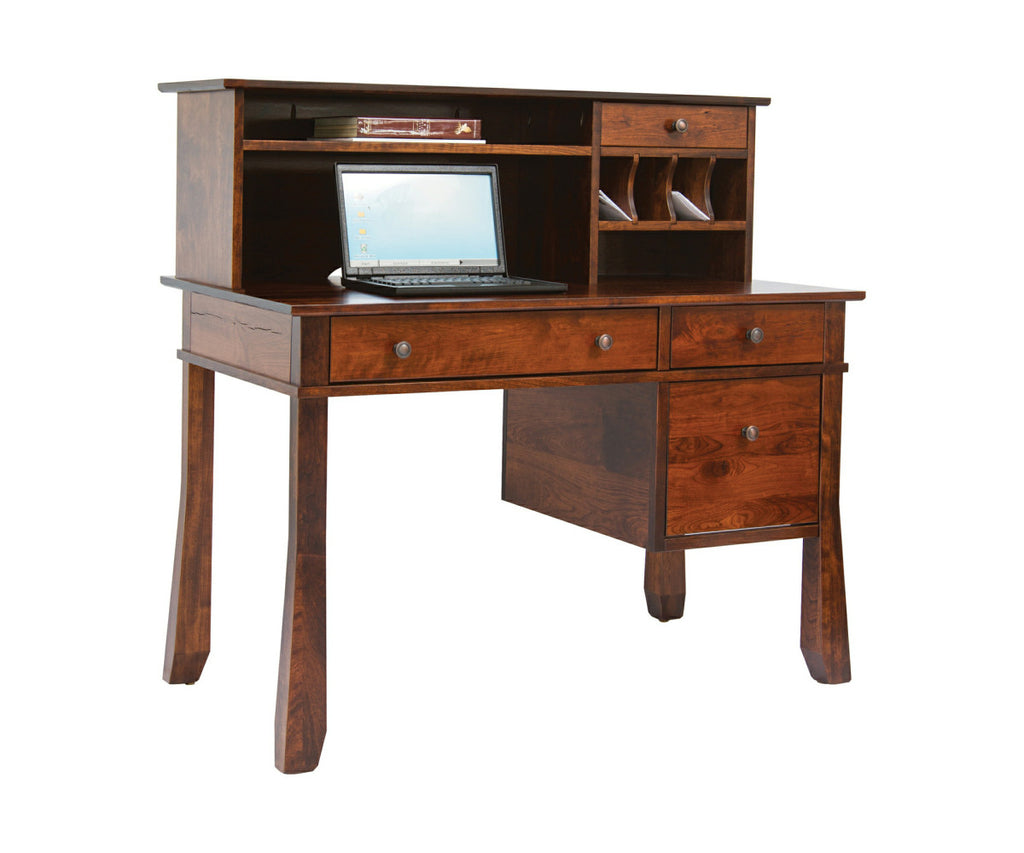 47"W Craftsman Computer Desk with Hutch