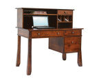 47"W Craftsman Computer Desk with Hutch