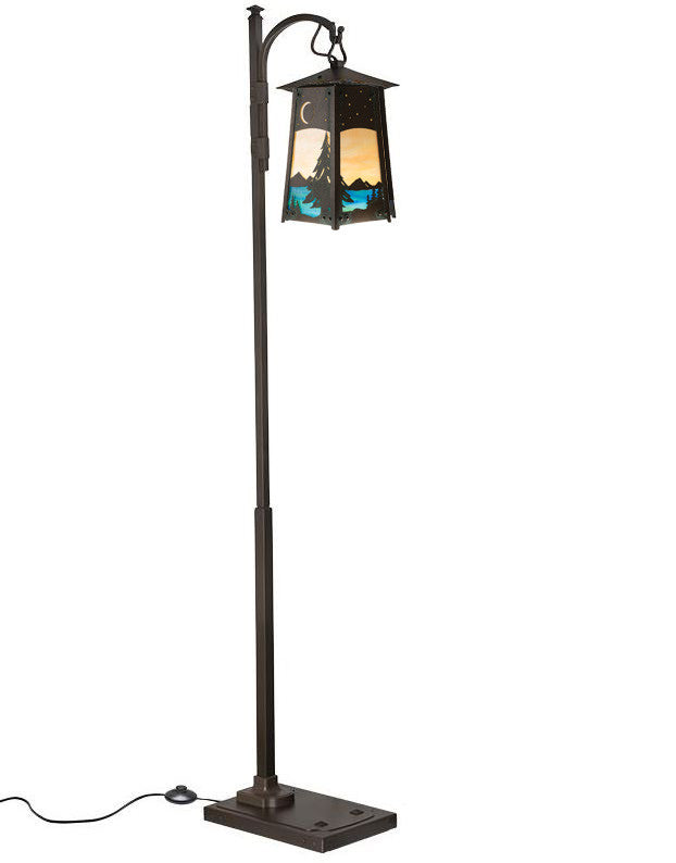 Baldwin Spruce Filigree Hook Arm Floor Lamp