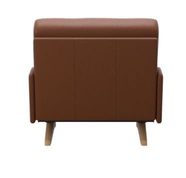 Stressless Stella 3 Seat Sofa with Wood Arms and Legs - Balance adapt