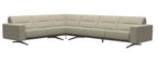 Stressless Stella 2-3 Seater Sectional with S1 Arm and Metal Legs - Balance adapt