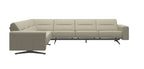 Stressless Stella 2-3 Seater Sectional with S1 Arm and Metal Legs - Balance adapt
