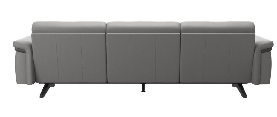 Stressless Stella 3 Seat Sofa with Wood Arms and Legs - Balance adapt