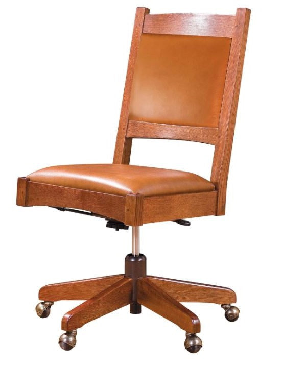 Armless Swivel Desk Chair By Stickley