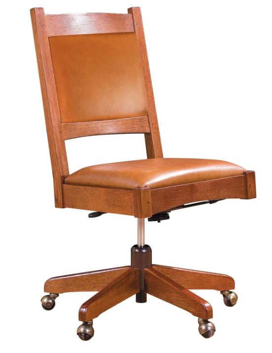 Armless Swivel Desk Chair By Stickley