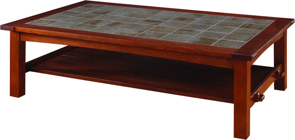 Stickley Tile Top Cocktail Table
