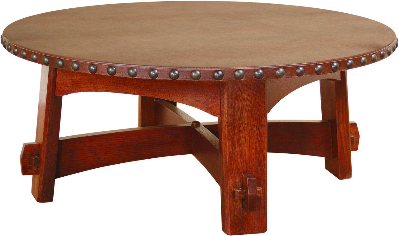 Stickley Commemorative Coffee Table with Leather Top