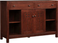 Stickley Highlands Entertainment Console with two drawers and a cabinet door. 