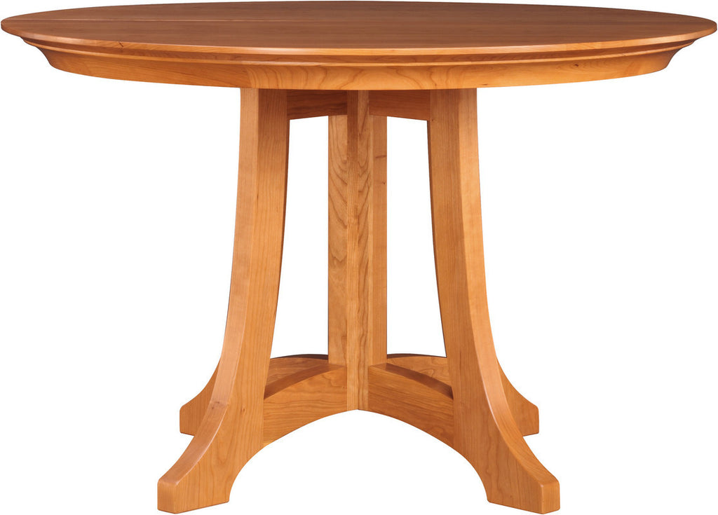Stickley Highlands round dining table on a white background