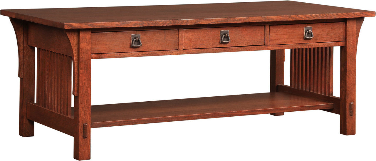 Stickley Three-Drawer Cocktail Table