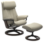 Stressless Paul Signature Base Recliner with Ottoman