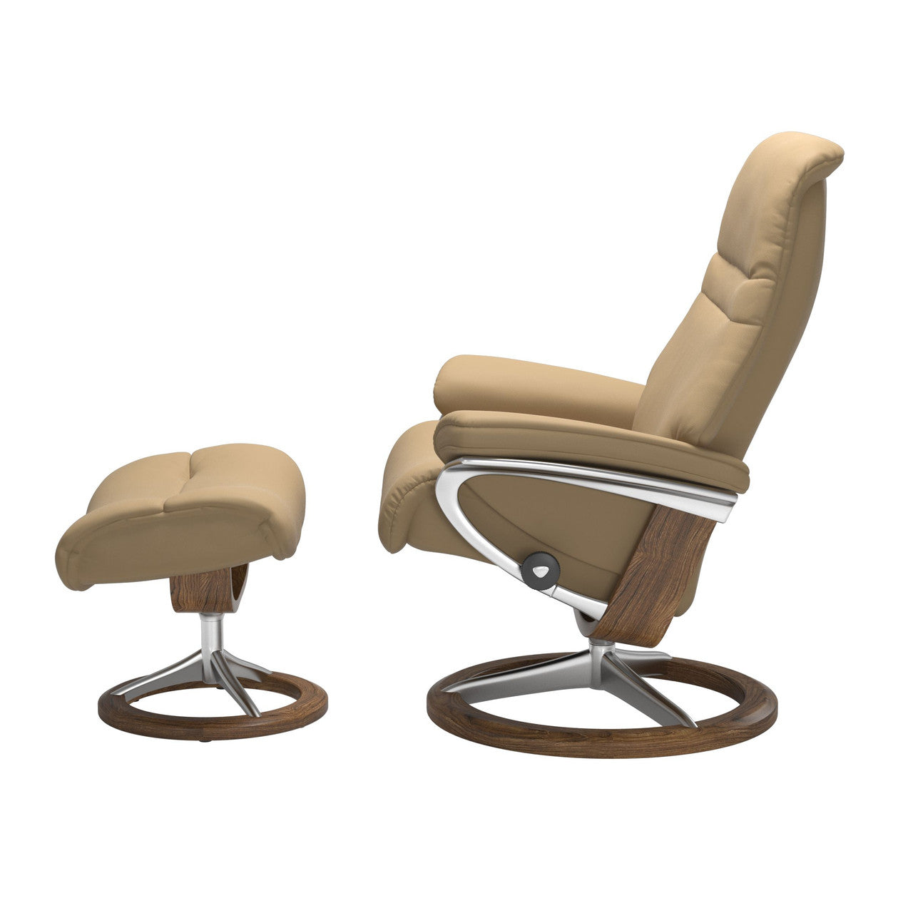 Stressless Sunrise Signature Base Chair and Ottoman