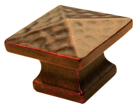 T10 Antique Copper Sq Knob