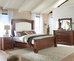 Timbra Bed with Fabric Headboard