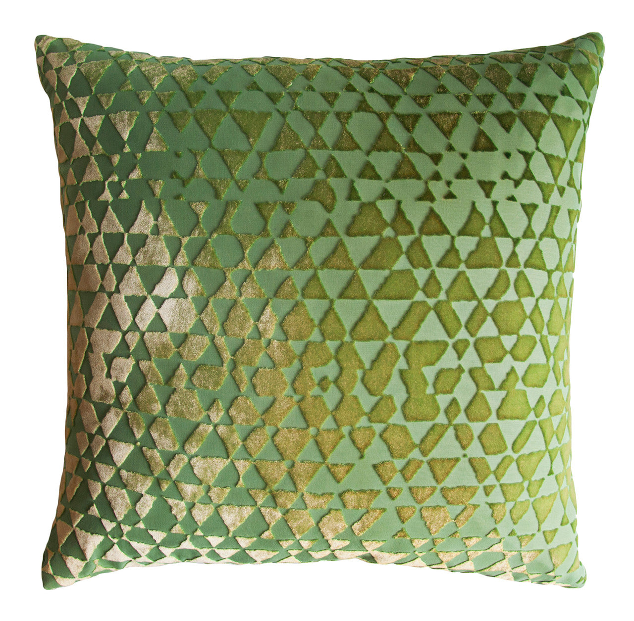 Triangles Velvet Pillow By Kevin O'Brien Studio