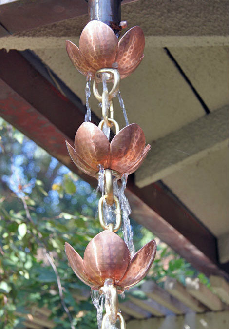 Tara Flower Copper and Brass Premium Rain Chain