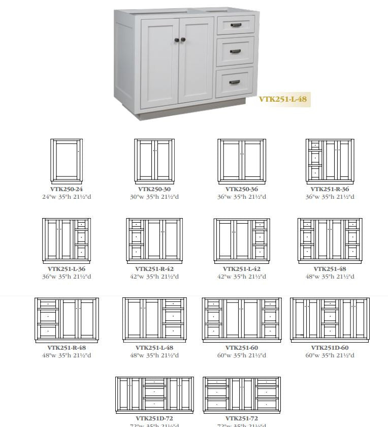 Toekick Bathroom Vanity Base