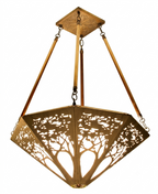 James Mattson copper tree design chandelier