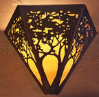 Triangular Sconce - Tree Design by James Mattson