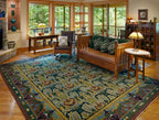 yndham Hand-Knotted Wool Rug PC-6A – Pattern Detail Close-Up