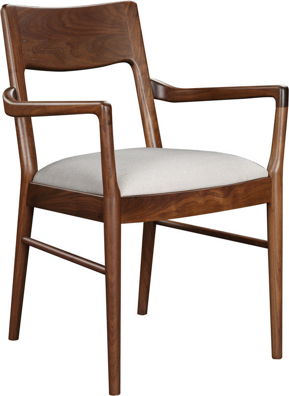 Stickley Walnut Grove Arm Fabric Chair - In Stock