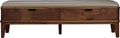 Stickley Walnut Grove Bench in leather