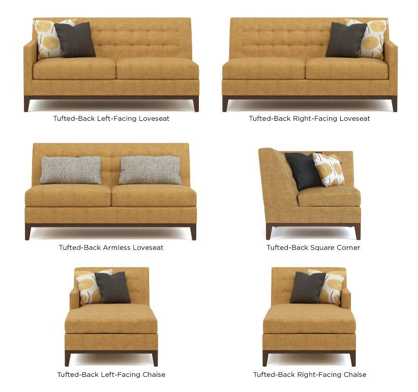 Walnut Grove Tufted-Back U-Shaped Sectional by Stickley