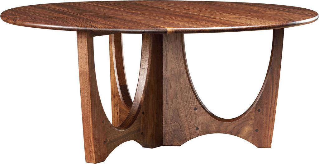 Walnut Grove Round Stickley Cocktail Table