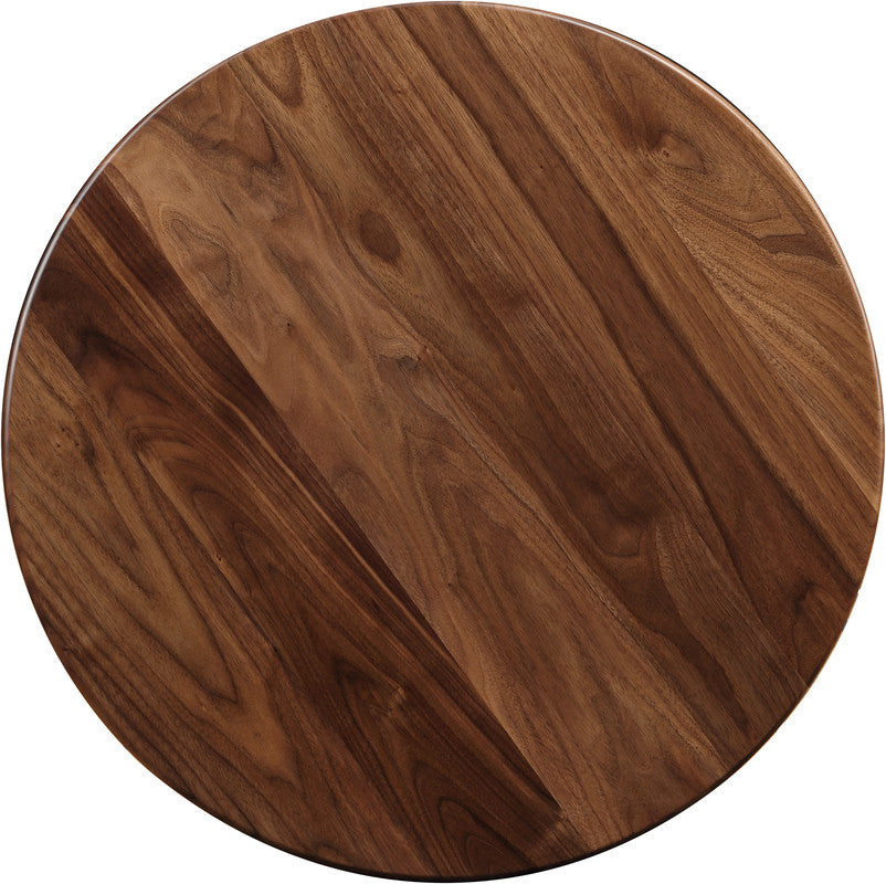 Wood top of Walnut Grove Round Table Lamp by Stickley