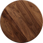 Wood top of Walnut Grove Round Table Lamp by Stickley