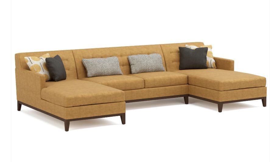 Walnut Grove Tufted-Back U-Shaped Sectional by Stickley