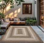 Wildwood Brown Braided Outdoor Rug