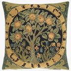 William Morris Orchard Tapestry 18" Pillow with Down Insert