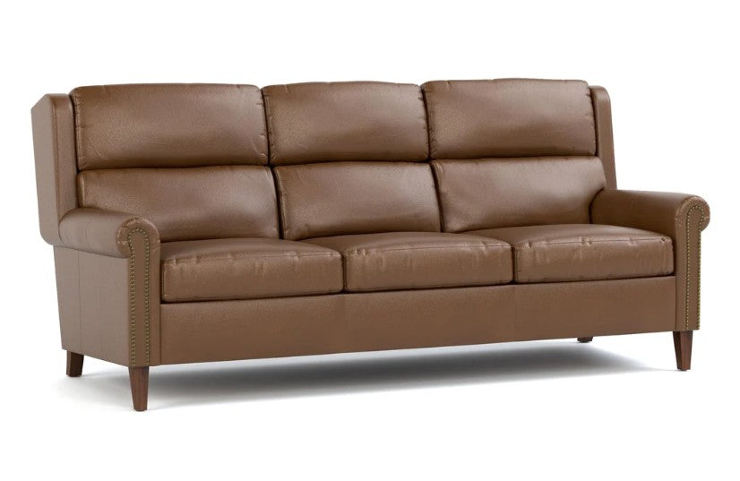Woodlands Small Roll Arm Sofa with Nails by Stickley - Promo