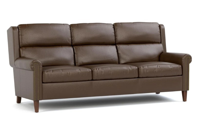 Woodlands Small Roll Arm Sofa with Nails by Stickley - Promo