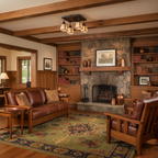 A-Line 4-Light Ceiling Mount – Arts & Crafts Living Room