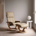 Stressless Admiral Classic Chair and Ottoman